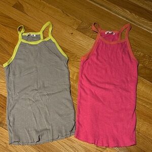 Sundry Ribbed Tank Tops